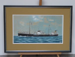 Shell tanker Rotula 1937, dubbel passe-partout en inlijsten