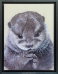 Nicolette Oosterhof, airbrush, rivierotter, inlijsten